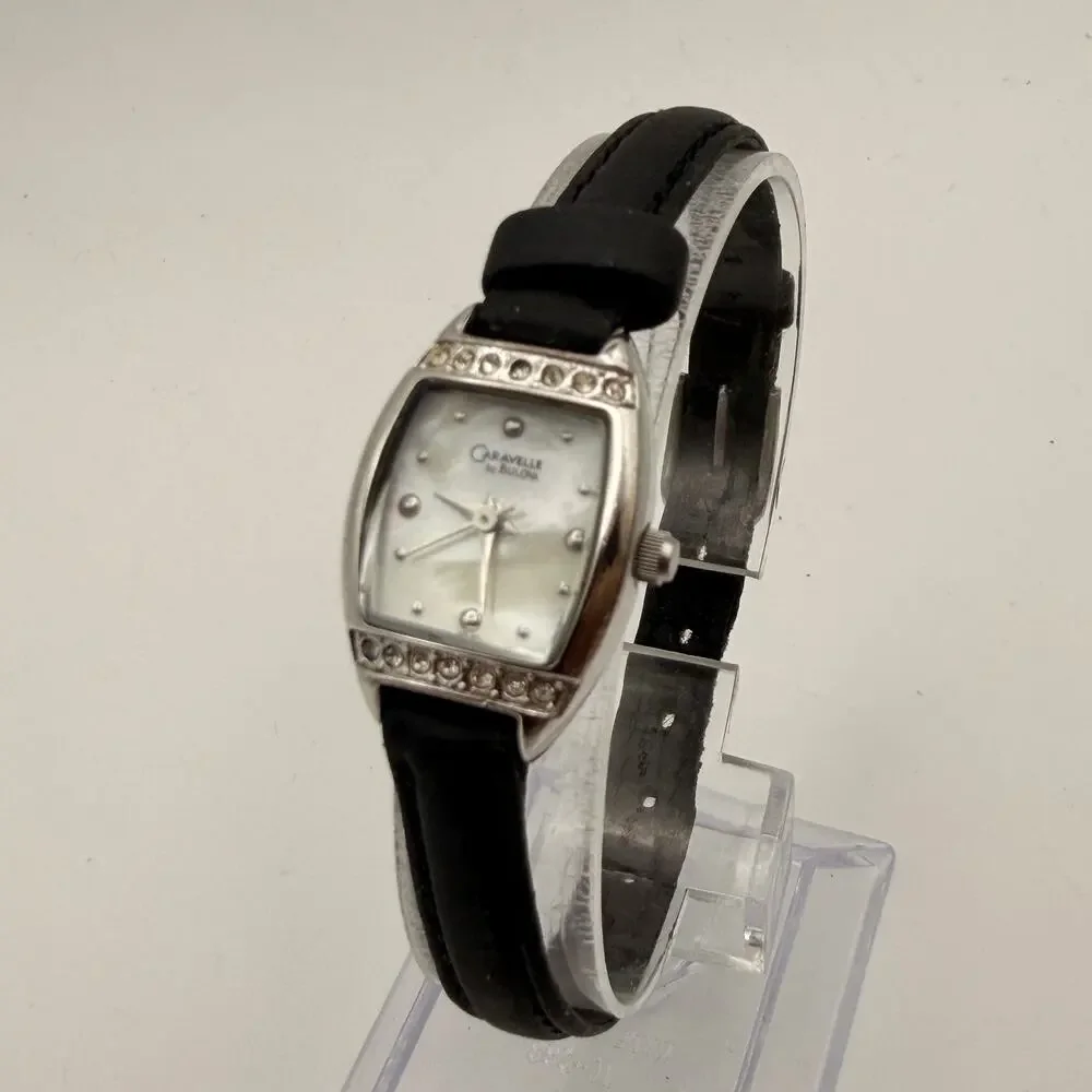 Elegant Vintage Caravelle by Bulova Quartz Dress Watch Working New Battery